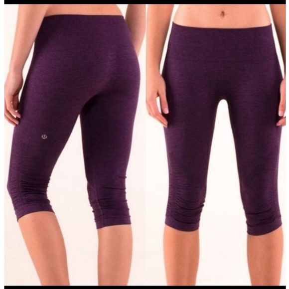 lululemon athletica Pants - Lululemon Awakening Cropped Ruched Pants Size 10